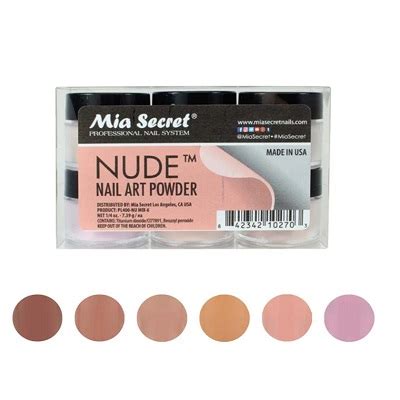 Colección 6 Acrílicos NUDE Mía Secret DAYANA NAILS