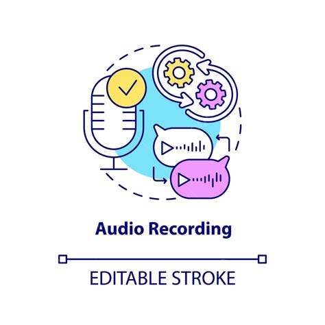 Audio Recording Concept Icon Music Sign Service Vector Music Sign