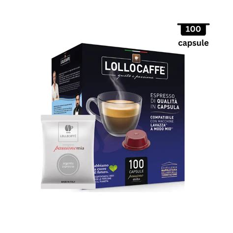 AromaKaffe Lollo Caffe Espresso Argento Compatibil A Modo Mio 100