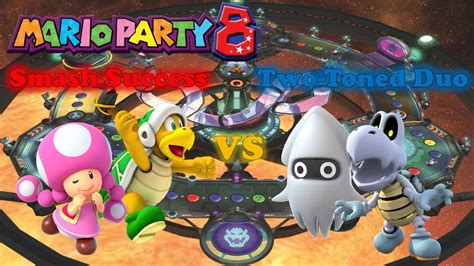 Mario Party Toadette And Hammer Bro Vs Dry Bones And Blooper