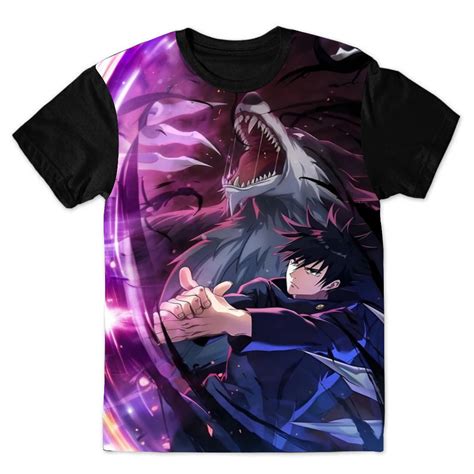 Camiseta Camisa Megumi Fushiguro Jujutsu Kaisen Lobo Shopee Brasil