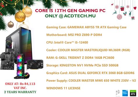 CORE I7 12TH GEN GAMING PC- I7 12700, 32GB RAM GAMING, 500GB NVME, ASUS ...