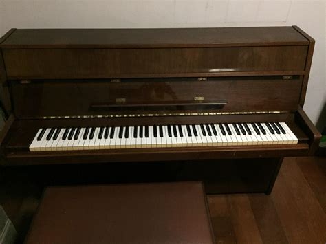 Yamaha Model M Jr Vertical Upright Piano With Chair Made In Japan