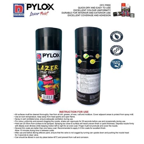 NIPPON PYLOX LAZER SPRAY PAINT SOLID COLOURS Lazada PH