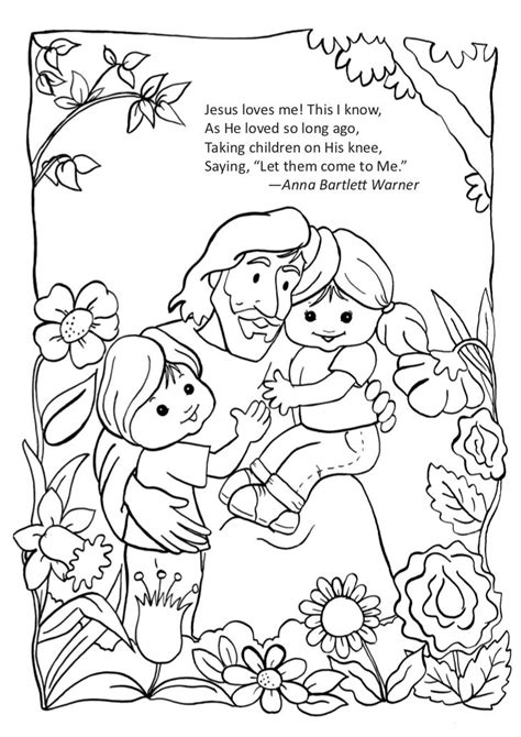 Matthew 19 14 Coloring Sheet Coloring Pages