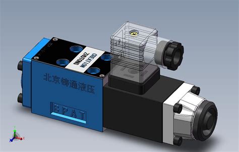 We5a电磁换向阀 Solidworks 2012 模型图纸下载 懒石网