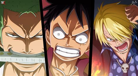 Zoro Luffy And Sanji Papel De Parede HD Plano De Fundo 2006x1117