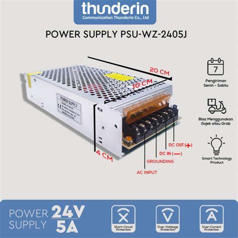 Promo POWER SUPPLY PSU 24V 5A High Quality 24V 5A SWITCHING Diskon 9