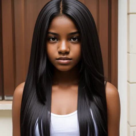 Adolescente Negra Nua Cabelo Black Seios Pequenos SeaArt AI