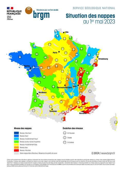 Bulletin National De Situation Des Nappes Au Er Mai Siges Pays