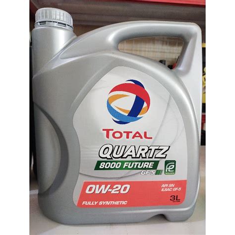 Jual Oli Mesin Total Quartz 8000 0w20 SN Fully Synthetic Galon 3liter