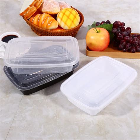 Disposable Pcs Lot Ml Meal Prep Containers Durable Bpa Free