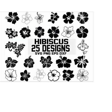 Hibiscus Svg Hibiscus Clipart Hawaii Flower Silhouette S Inspire