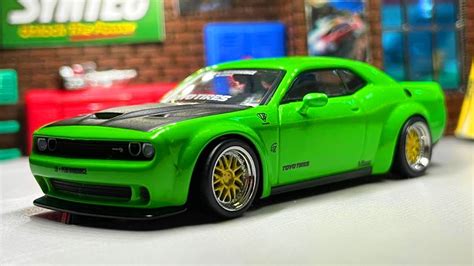 Unboxing Showcase Tarmac Works Global64 Liberty Walk Dodge Challenger