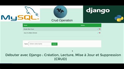 D Buter Avec Le Framework Django Avec Une Base De Donn Es Mysql Youtube