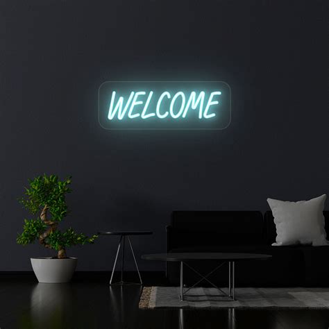 Welcome Neon Sign Welcome Neon Light Crazy Neon® Crazy Neon