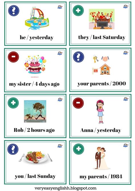 Past Simple Speaking Cards English Esl Worksheets For Distance Themelower