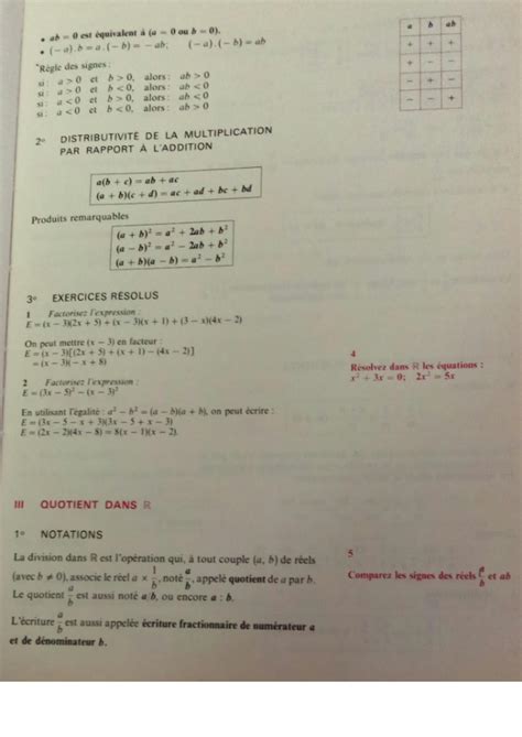 Solution Math Matiques Classe De Seconde Les Nombres R Els Addition