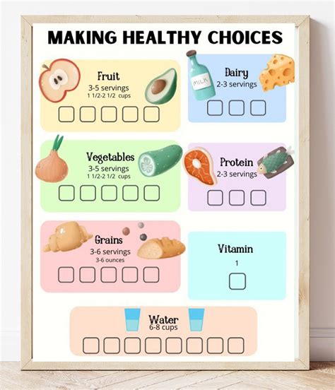 Free Printable Healthy Choice Food Tracker Sweet Pea