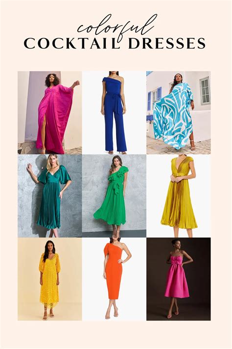 Colorful Cocktail Dresses For A Party What Is Cocktail Attire Summer