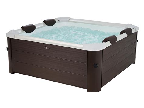 Spa Semi Rigide 6 Places Marron 120 Jets L160 X L160 X H65 Cm MAKEMO