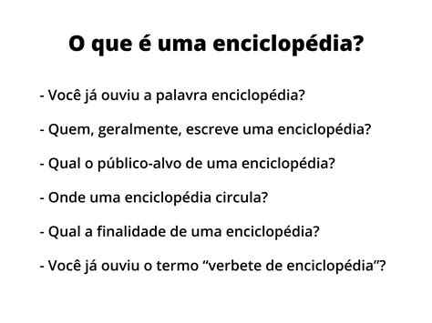 Plano De Aula Ano Verbete De Enciclop Dia Impressa E Digital