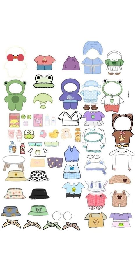 An Assortment Of Baby Clothes And Accessories On A White Background