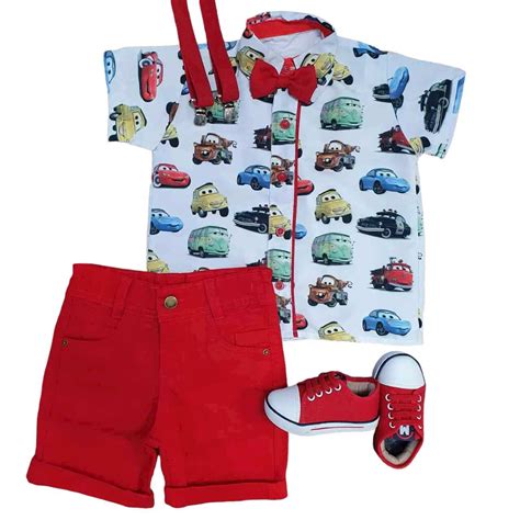 Roupa Carros McQueen