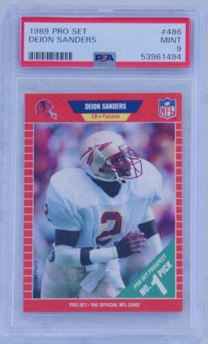 Pro Set Deion Sanders Rookie Rc Psa Mint Hof Atlanta