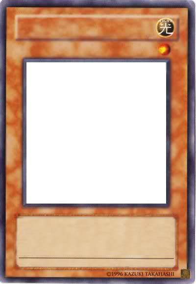 Yugioh Card Template Blank Template - Imgflip