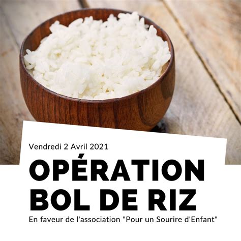 Op Ration Bol De Riz Pour Un Sourire D Enfant Groupe