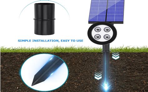 Amazon Uonlytech Set Solar Light Stakes Replacement Reinforced