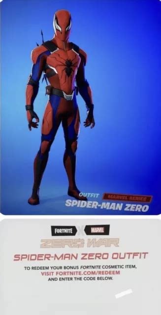 Fortnite X Marvel Zero War 1 🕷spider Man🕷 Outfit 2022 Game Instant