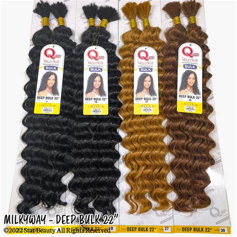 Shake N Go Milkyway Que Human Hair Blend Braid Deep Bulk 22v