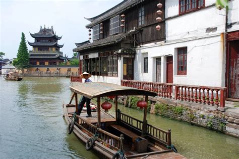 Ancient Water Town Zhujiajiao, China Editorial Photo - Image of ...