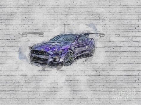 Ford Mustang Gt500 Shelby 2021 Exterior Purple Coupe American Sports ...