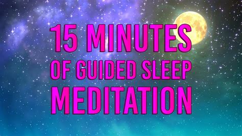 15 Minutes Of Guided Sleep Meditation Youtube