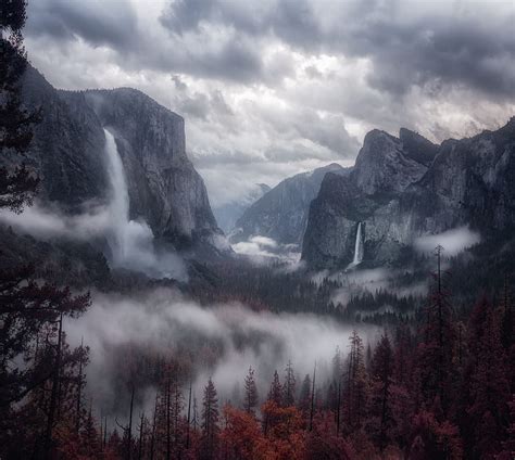 Nature Trees Mountains Sun Fog Polyana Glade Hay Serenity