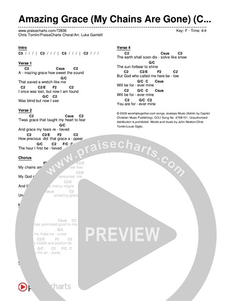 Amazing Grace My Chains Are Gone Choral Anthem Satb Chords Pdf