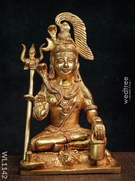 Brass Lord Shiva At Rs 4 489 Piece In Chennai ID 6366439 Wedtree