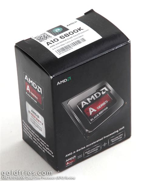 AMD A10 6800K Quad Core Processor APU Review Goldfries