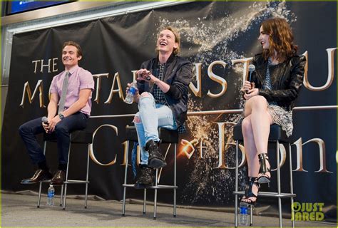 Lily Collins Jamie Campbell Bower Mortal Instruments Meet Greet