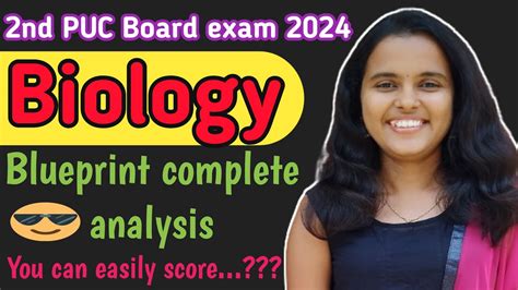 Biology Blueprint Complete Analysis 2nd PUC Board Exam 2024 HOTS