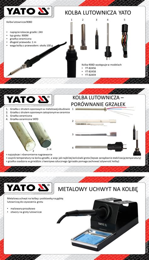 W Stacja Lutownicza Moc W Typ Grotu M Hot Air Moc W Podw Jny Wy Wietlacz Led Yato