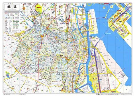 マップルの東京都区分地図 品川区を印刷販売マップル地図プリント