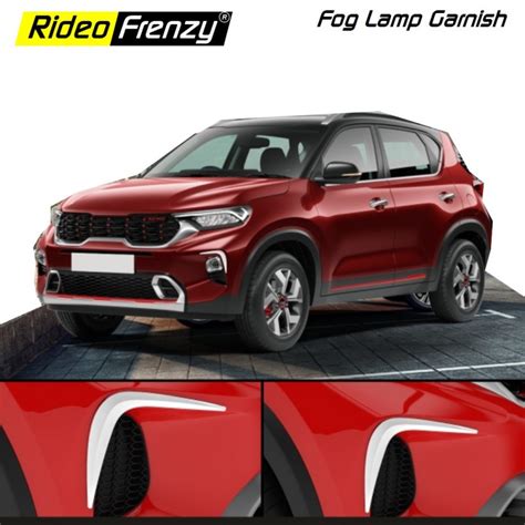 Buy Kia Sonet Chrome Fog Lamp Garnish Covers Online India Kia Sonet