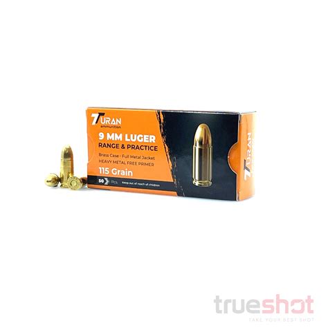 Turan 9mm 115 Grain Fmj 1000 Rounds North American Shooting Supply