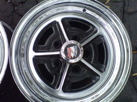 Buy Set Of 4 Buick Chrome Rally Wheels 14 X 6 Restored Regal Skylark Century Rims In Bowie