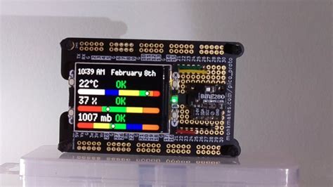 Expanding Pico W With Pico Display Pack And Putting In Case Raspberry