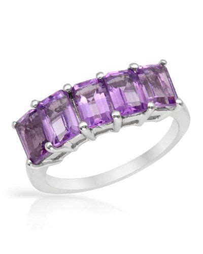 Sterling Silver Ctw Amethyst Women Ring High Purple Jewelry